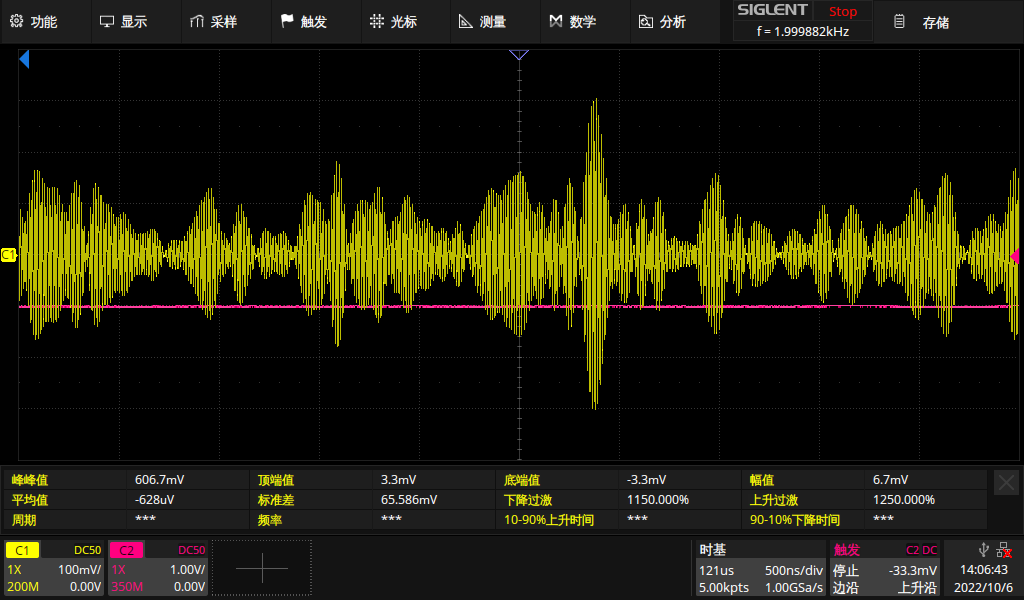 DAS測(cè)試示波器截圖