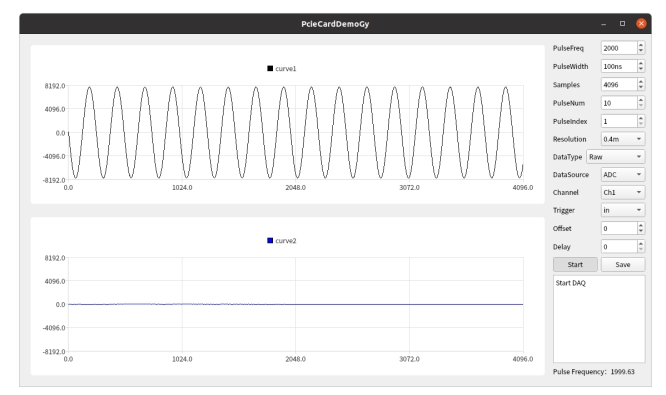 DAS采集卡 Ubuntu測(cè)試 DAS GUI界面